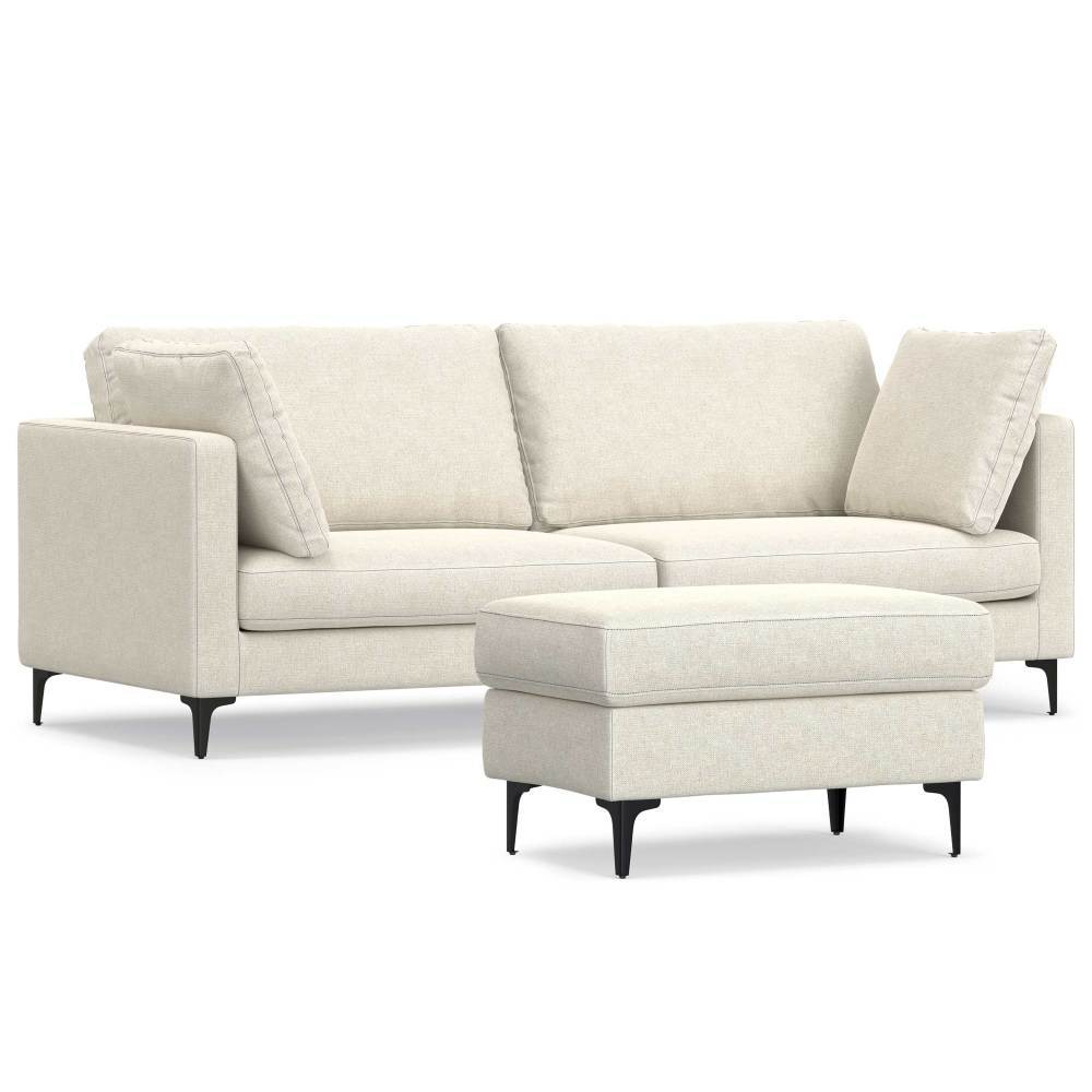 Ava - Mid Century Sofa With Ottoman Set by Simpli-Home | Bel Furniture