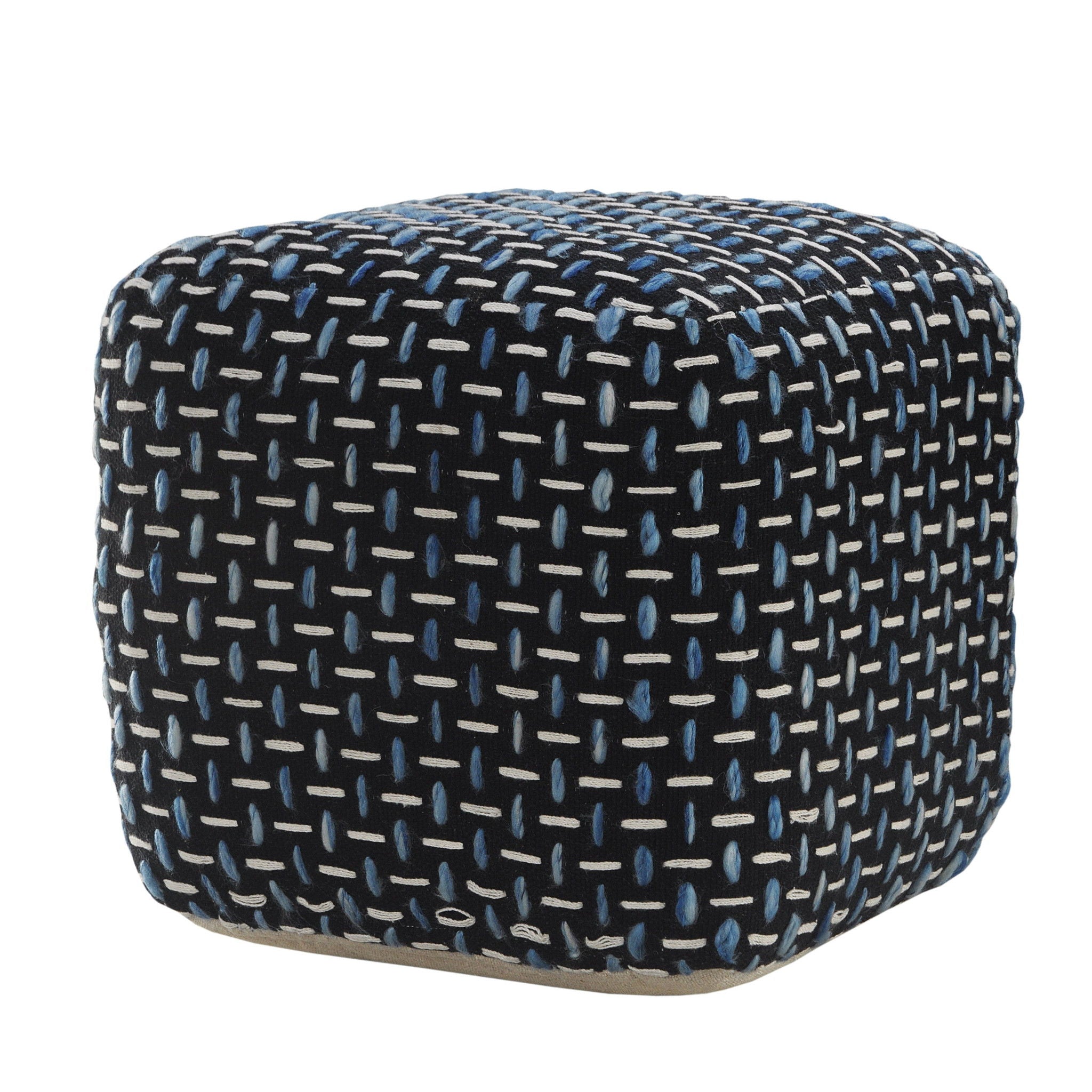 Polyester Ottoman - Black