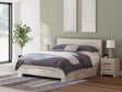 Lawroy - Panel Bed With Storage Beige King 2 Under Bed Storage Units by Signature Design by Ashley® | Bel Furniture