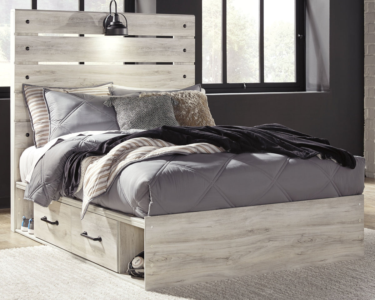 Cambeck - Panel Bed Light Brown Full Side Storage by Signature Design by Ashley® | Bel Furniture