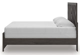 Prendonea - King Panel Bed - Charcoal