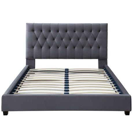 Donald - Mid-Century Modern Upholstered Platform Bed - view 5