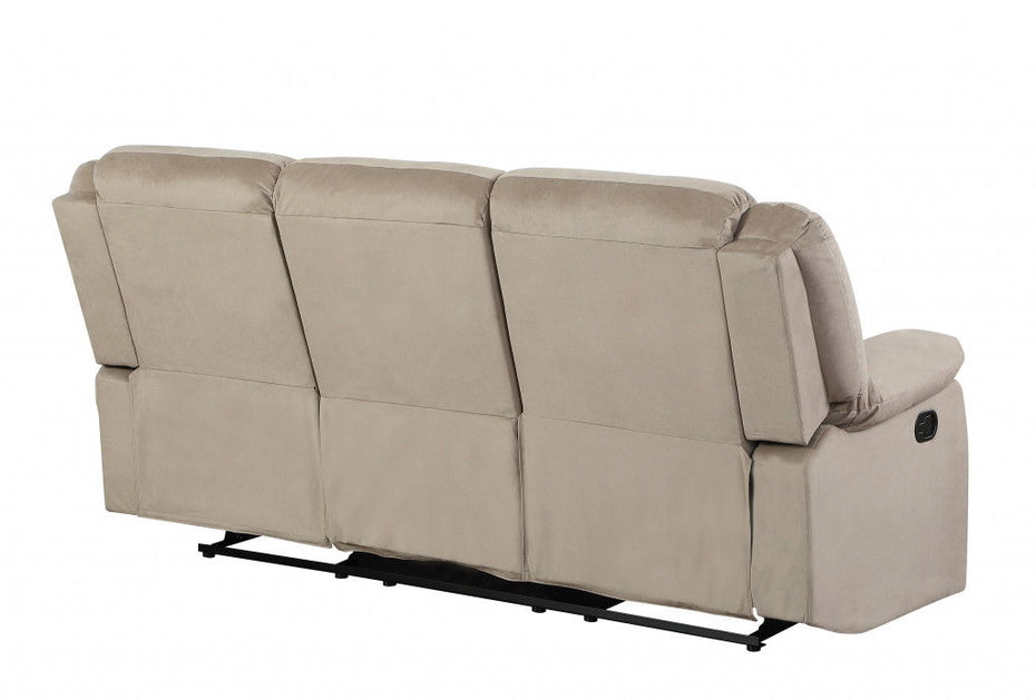 Contemporary Fabric Sofa - Beige