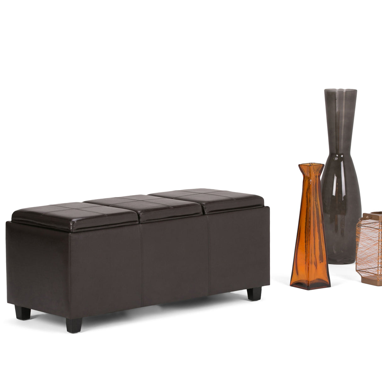 Avalon - Multi Functional Storage Ottoman by Simpli-Home | Bel Furniture
