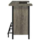 Bellemore - Freestanding Home Bar Wine Cabinet - Gray Driftwood by CoasterEssence | Bel Furniture