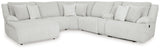 Top Tier - Reclining Sectional Gray 6 Pc. Left Arm Facing Chaise Reclining Sectional by Signature Design by Ashley® | Bel Furniture
