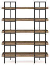 Montia - Light Brown - Bookcase by Signature Design by Ashley® | Bel Furniture