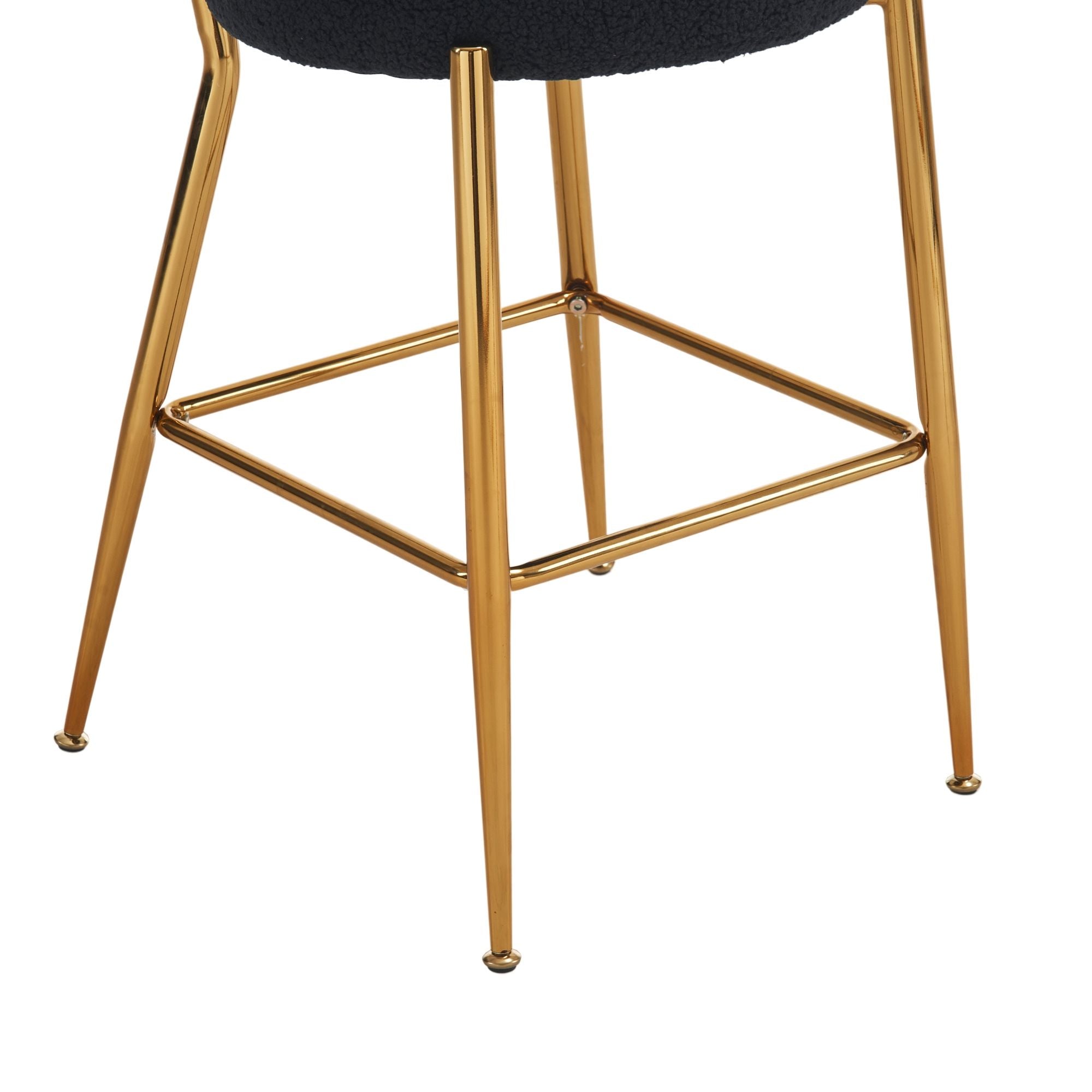 Modern Teddy Fabric Upholstered Bar Stools