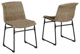 Amaris - Brown / Black - Chair (Set of 2) by Signature Design by Ashley® | Bel Furniture