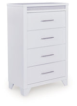 Jarlee - White - Four Drawer Chest by Signature Design by Ashley® | Bel Furniture