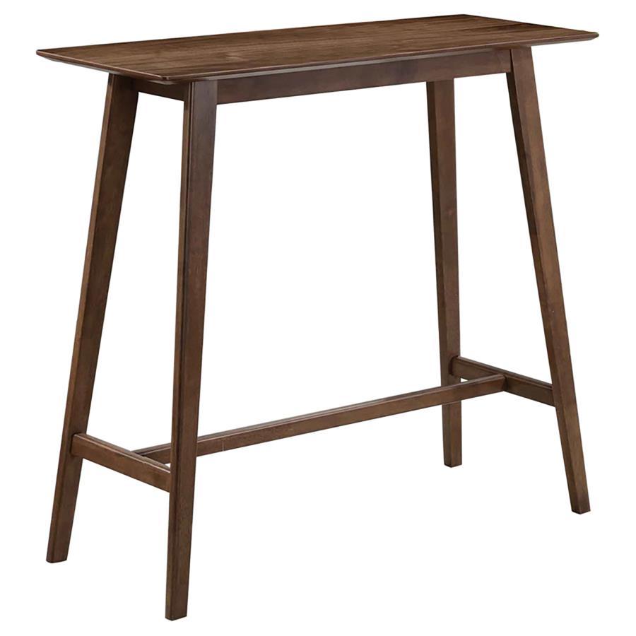 Finnick - Rectangular Pub Heigh Bar Table - Walnut by CoasterEveryday | Bel Furniture