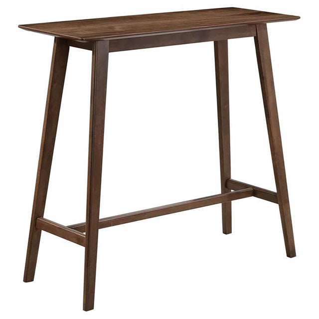 Finnick - Rectangular Pub Heigh Bar Table - Walnut by CoasterEveryday | Bel Furniture