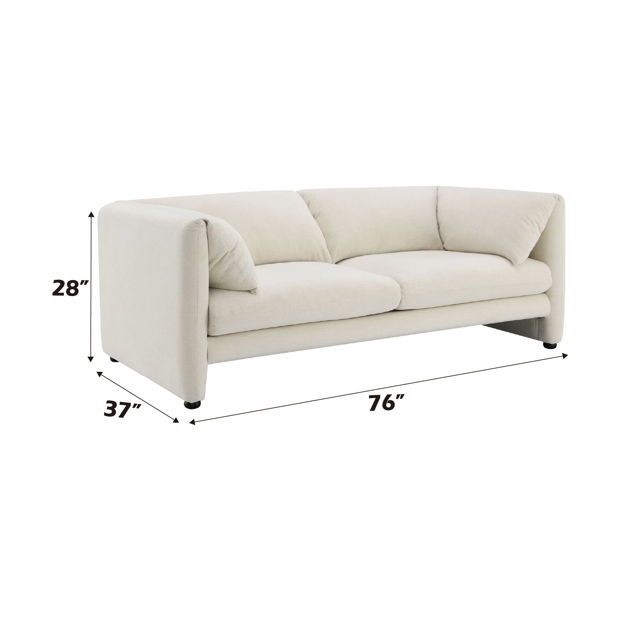 Jaeda - Boucle Loveseat - Beige