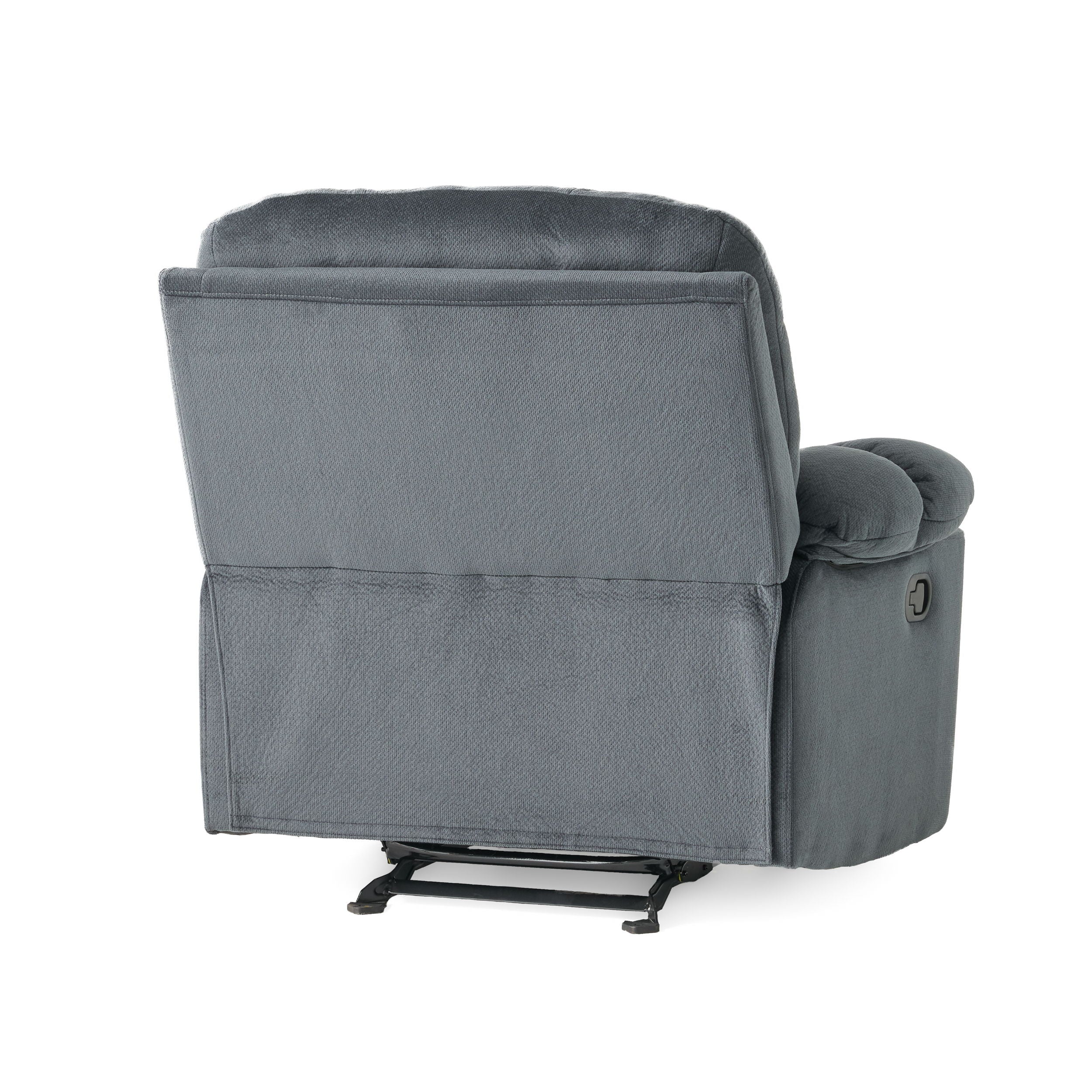 Luxurious Manual Recliner Chair With Skin-Friendly Fabric And Dual Cup Holders