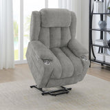 Houston - Upholstered Power Lift Recliner Chair by CoasterEveryday | Bel Furniture