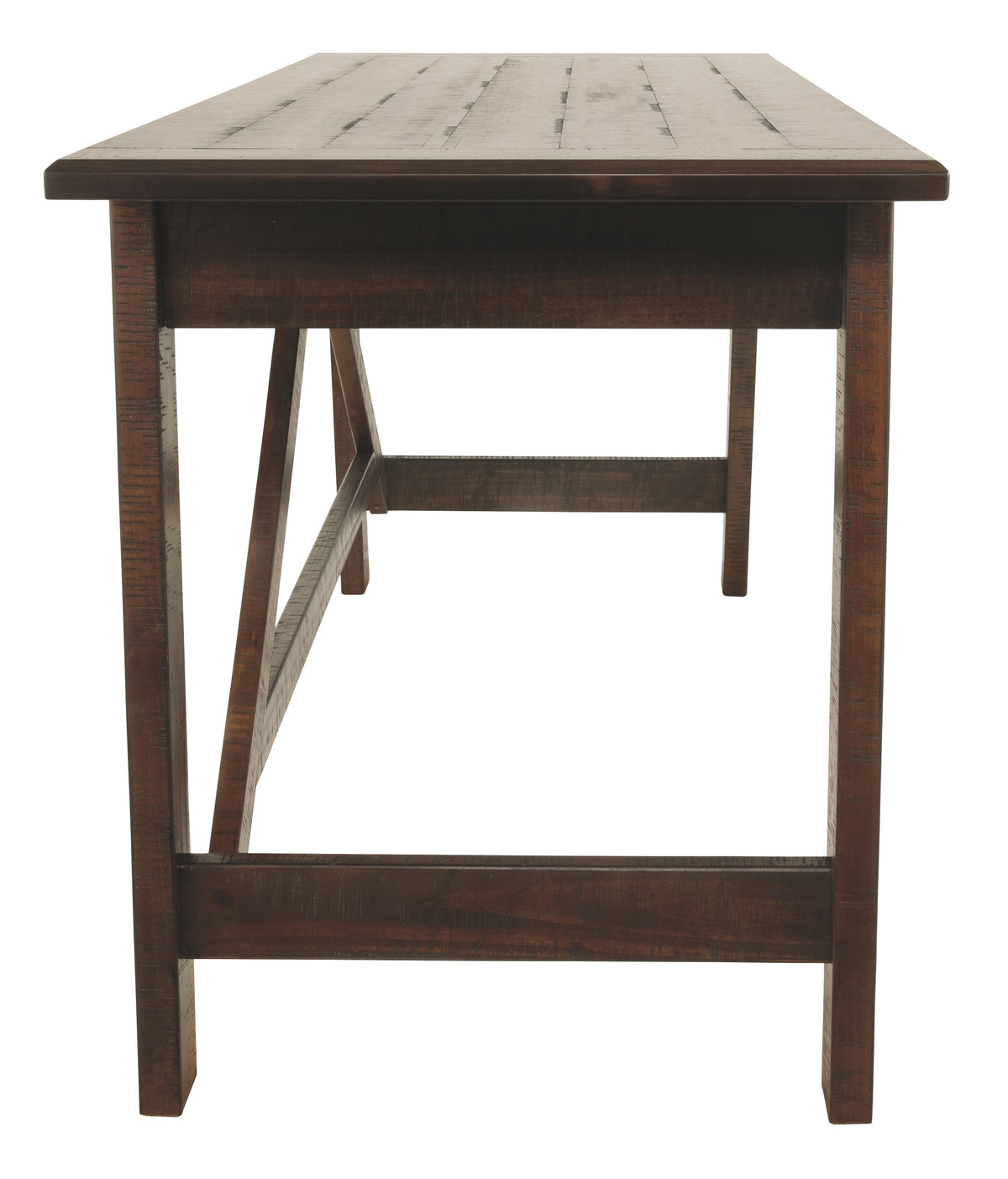 Baldridge - Rustic Brown - Home Office Large Leg Desk by Signature Design by Ashley® | Bel Furniture