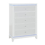 Adalid - Chest With LED Lighting - White