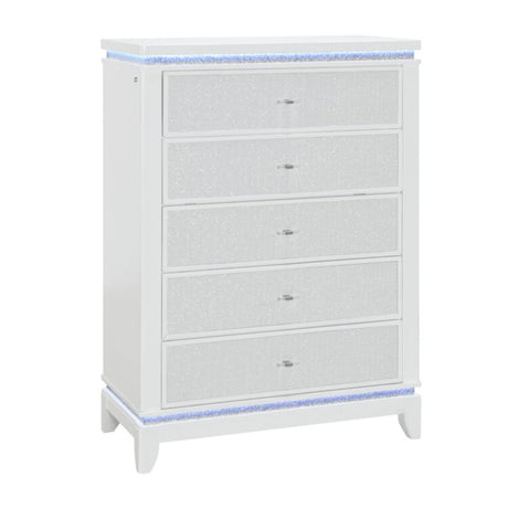 Adalid - Chest With LED Lighting - White - view 4