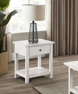 Payne - 1 Drawers Wood End Table with Shelf by Coaster Fine Furniture | Bel Furniture