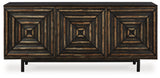 Fair Ridge - Distressed Black - Accent Cabinet by Signature Design by Ashley® | Bel Furniture