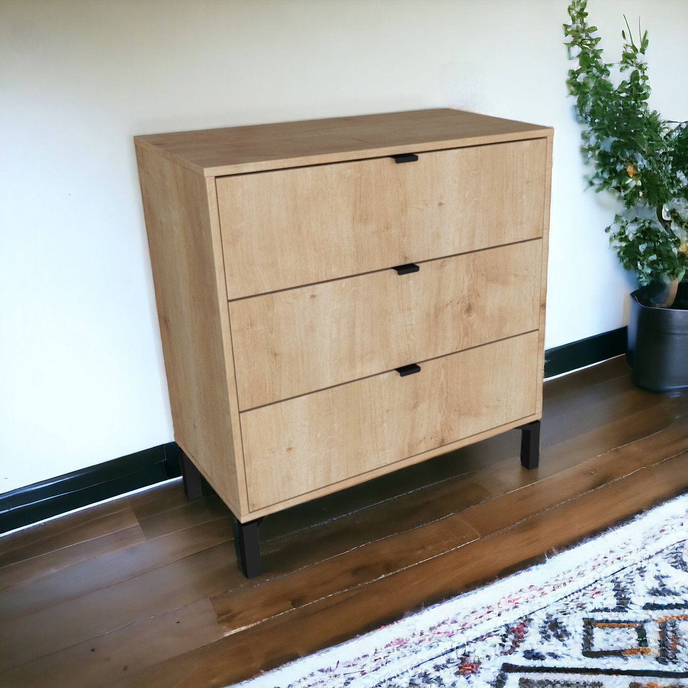 3 Drawer Dresser - Natural