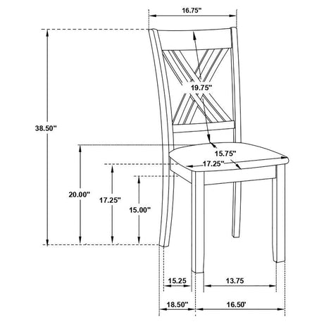 Fortress - 7 Piece Rectangular Dining Set - Vintage Vanilla by CoasterEveryday | Bel Furniture