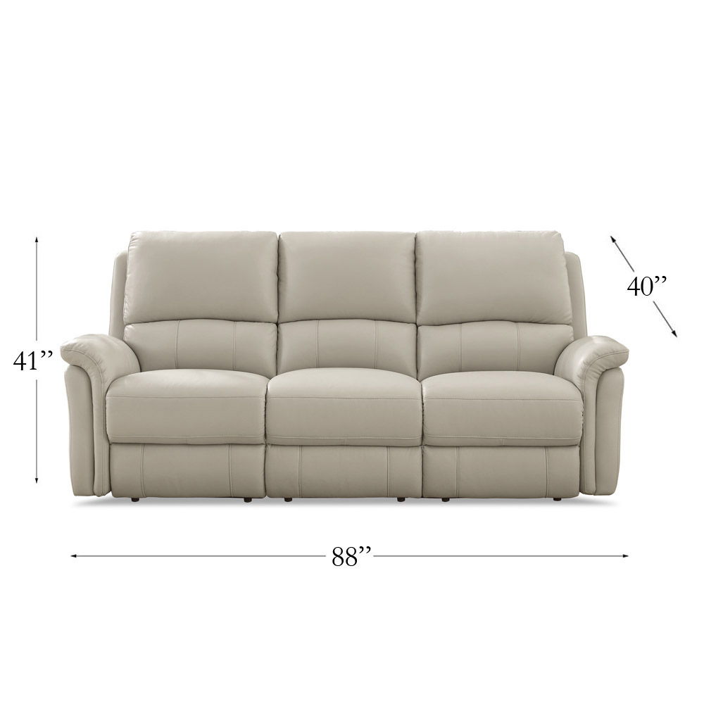 Erindale - Power Headrest Zero Gravity Reclining Sofa - Off White