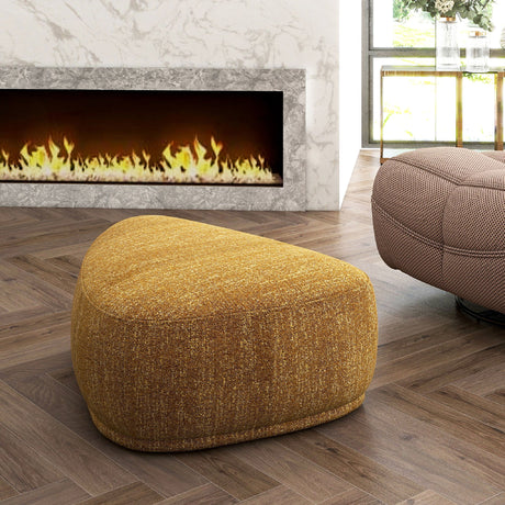 Pebble - Rounded Triangle Cocktail Ottoman by Jennifer Taylor Home | Bel Furniture
