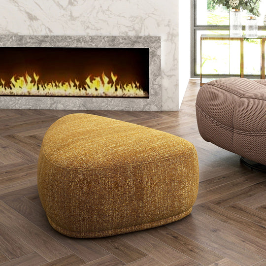 Pebble - Rounded Triangle Cocktail Ottoman by Jennifer Taylor Home | Bel Furniture
