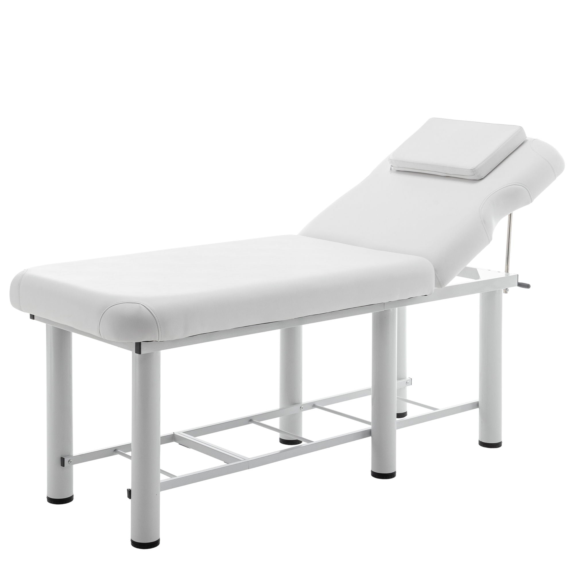 Professioanl Massage Table, Backrest Adjustable, Removable Headrest, Bottom Shelf Storage, Memory Foam Layer Salon Bed