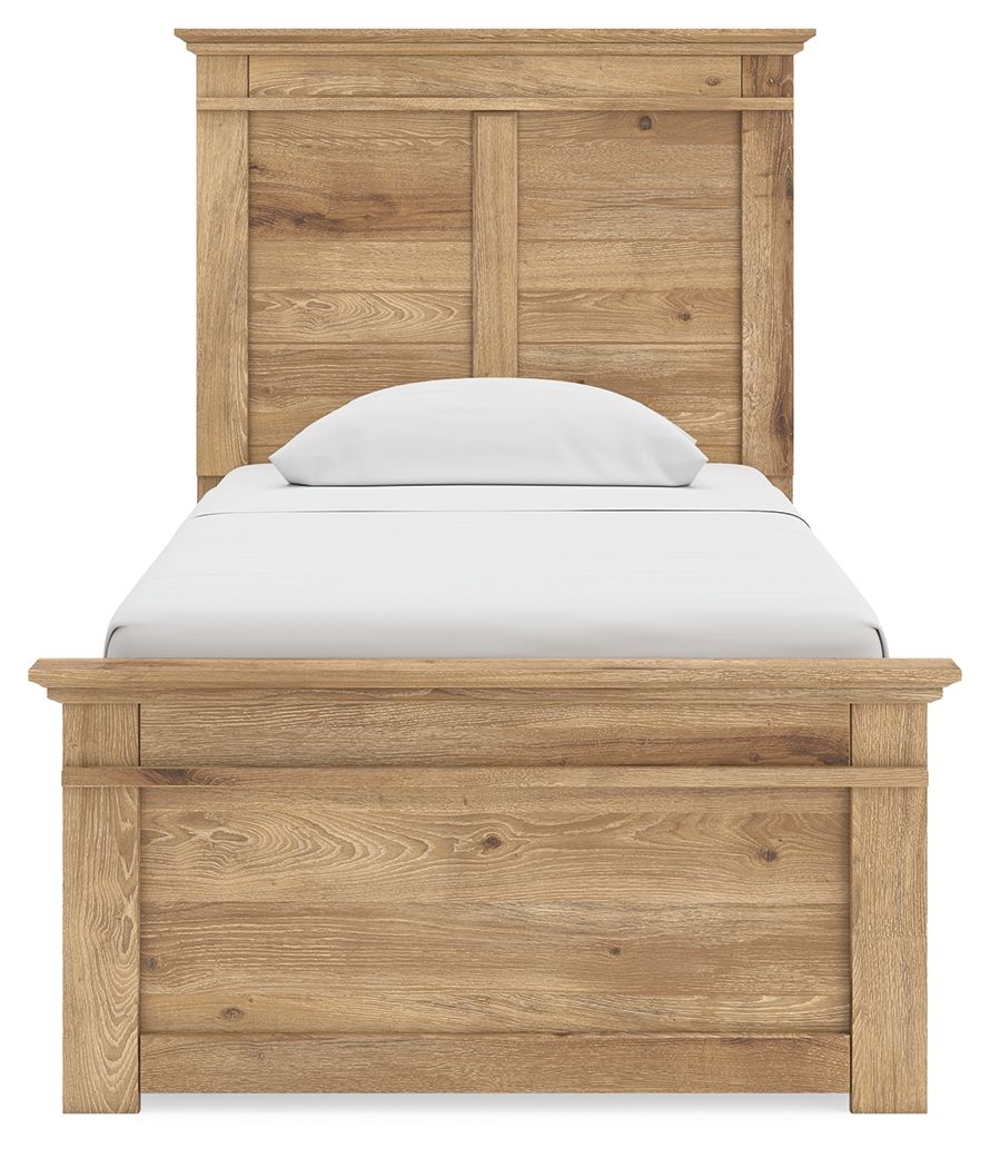 Makidern - Panel Storage Bed With 2 Under Bed Storage Units