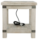 Carynhurst - White Wash Gray - Rectangular End Table by Signature Design by Ashley® | Bel Furniture