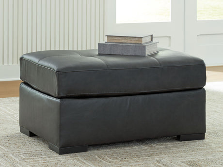 Brindley Pier - Fog - Oversized Accent Ottoman by Signature Design by Ashley® | Bel Furniture