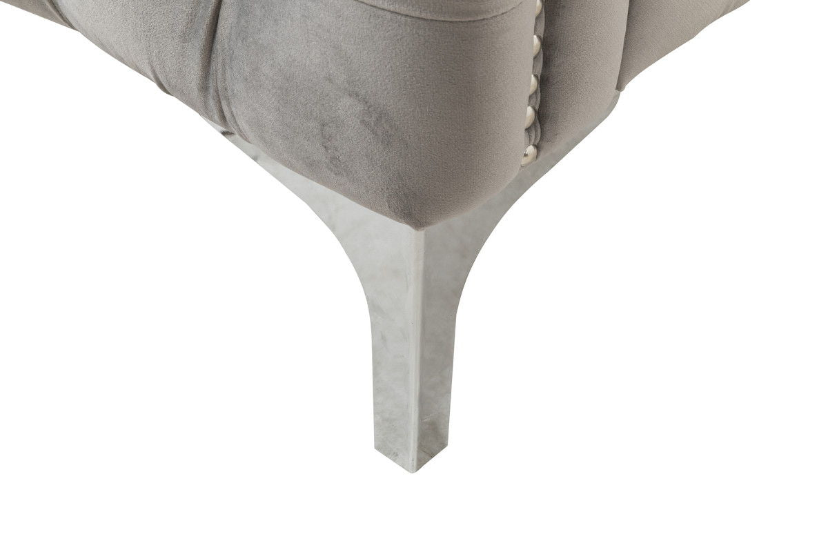 Bayberry - Velvet Loveseat With 2 Pillows by Lilola Home | Bel Furniture