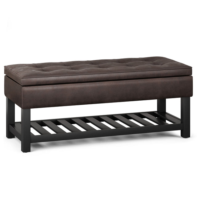 Cosmopolitan - Storage Ottoman Bench With Open Bottom - view 4