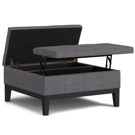 Dover - Multifunctional Lift Top Coffee Table Storage Ottoman - view 10