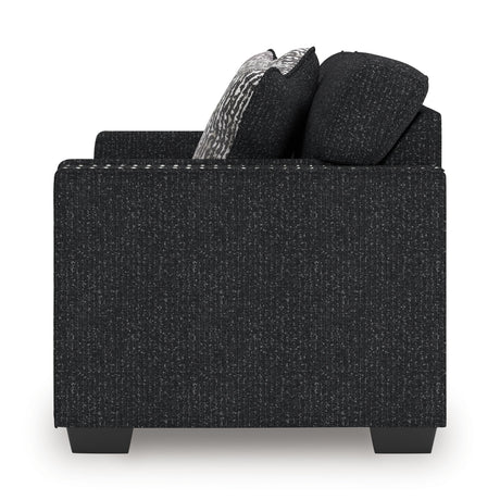 Jasmine Peaks - Loveseat - Coal - view 3