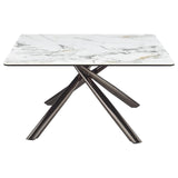 Carvell - Square Sintered Stone Table by Coaster Fine Furniture | Bel Furniture