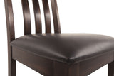Haddigan - Dark Brown - Dining UPH Side Chair (Set of 2) by Signature Design by Ashley® | Bel Furniture