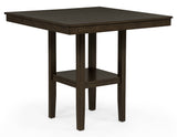 Lester 5-Pk Counter Height Dining Set Brown