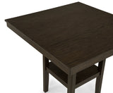 Lester 5-Pk Counter Height Dining Set Brown