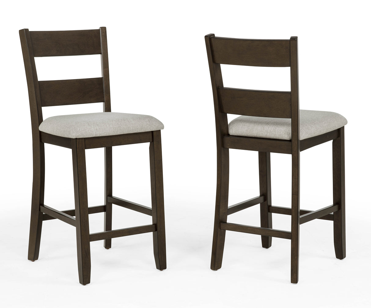 Lester 5-Pk Counter Height Dining Set Brown