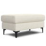 Ava - Versatile Mid Century Ottoman Beige 20"W x 36"D x 18"H by Simpli-Home | Bel Furniture