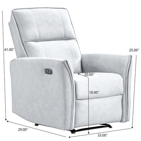 Asheville - Suede Recliner Chair - view 4