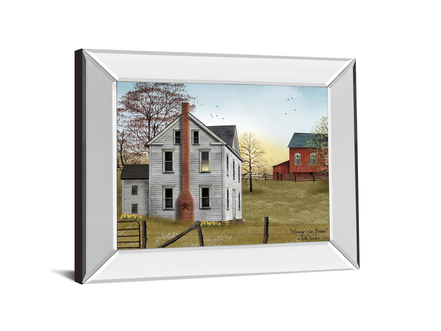 Morning Has Broken By Billy Jacobs - Mirror Framed Print Wall Art - Green