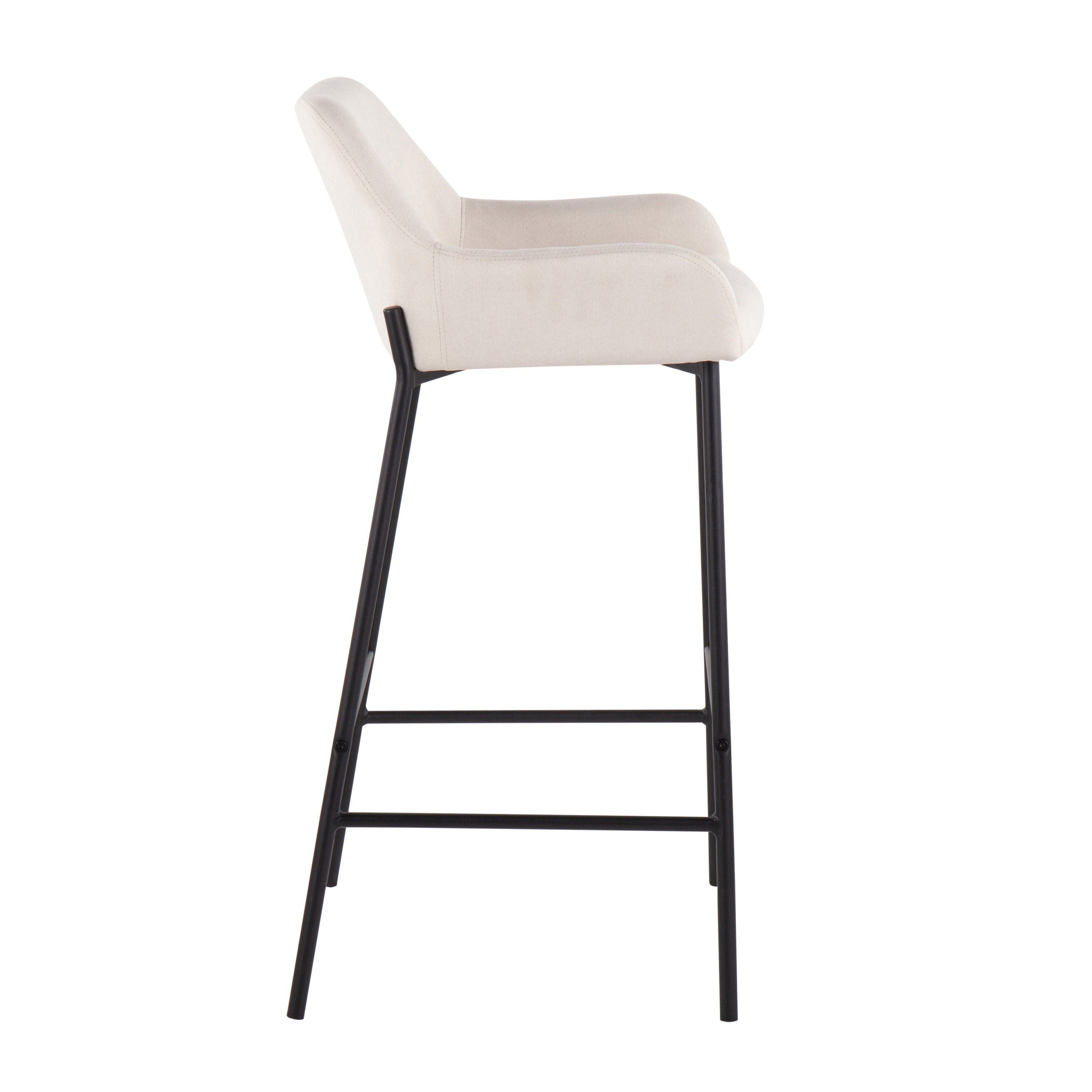 Daniella - Industrial Fixed Height Bar Stool (Set of 2)