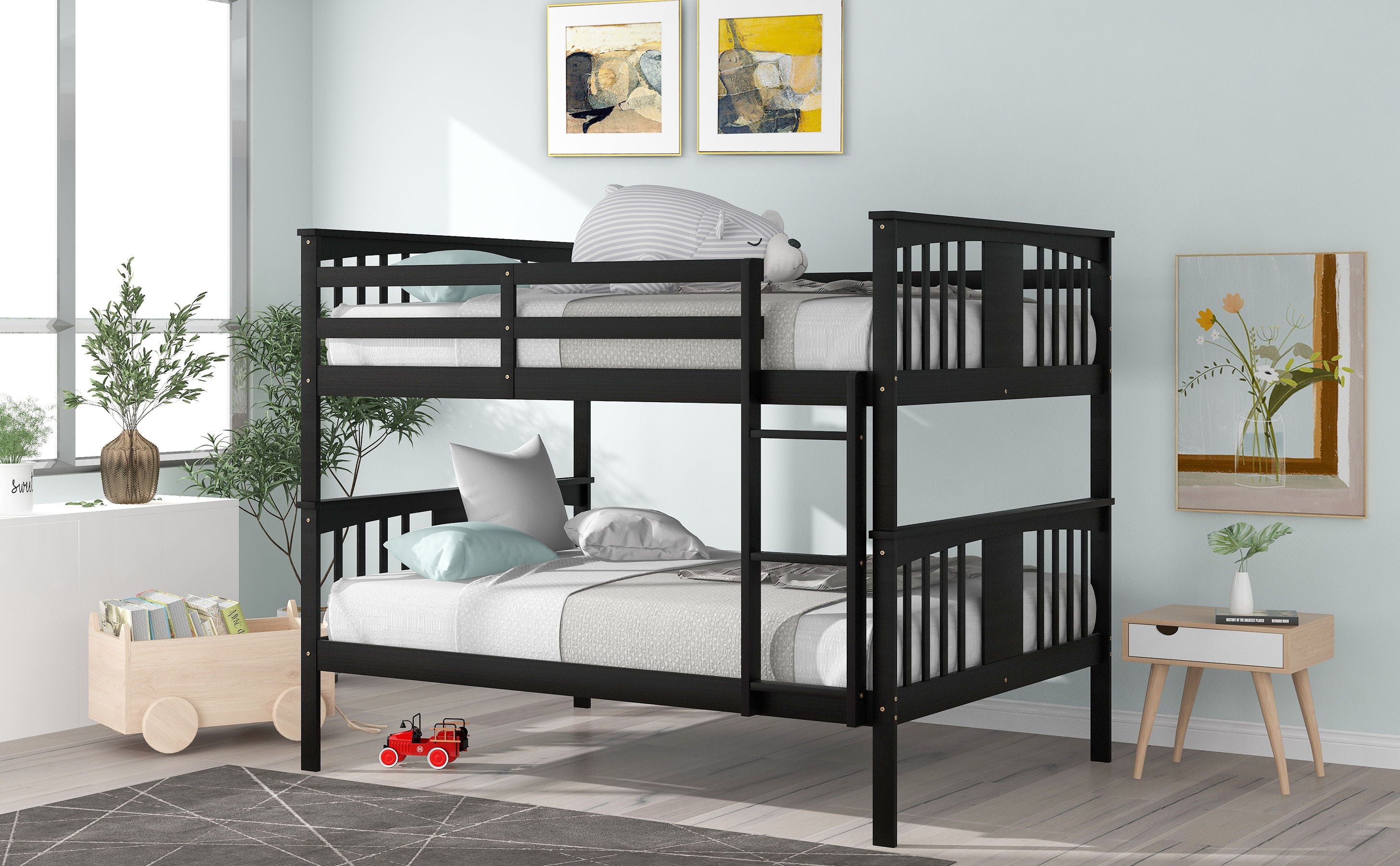 Bunk Bed With Ladder For Bedroom, Guest Room Furniture