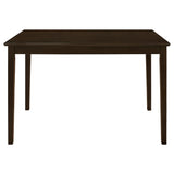 Guillen - 5 Piece Rectangular Dining Table Set - Cappuccino by CoasterEveryday | Bel Furniture