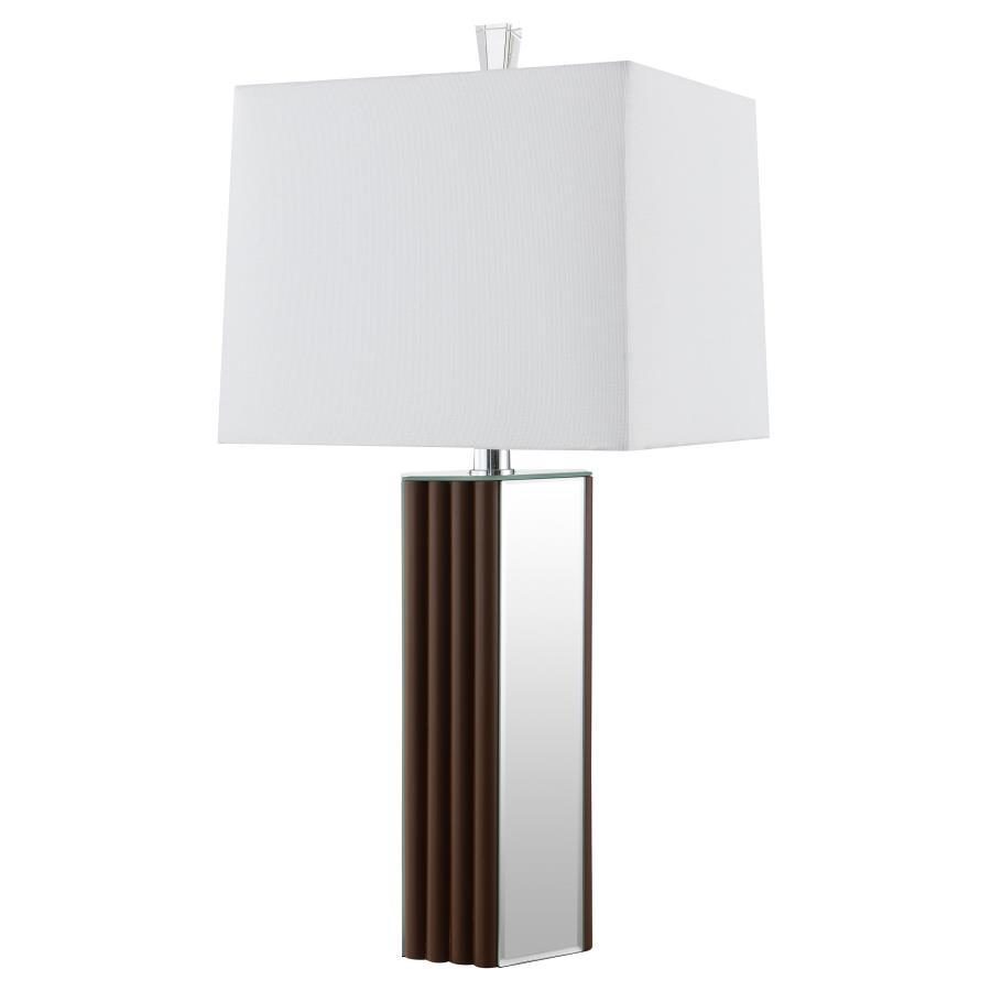 Elena - Square Tapered Mirrored Lamp by Coaster Fine Furniture | Bel Furniture