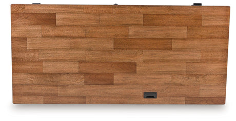 Wildenauer - Brown / Black - Home Office Desk by Signature Design by Ashley® | Bel Furniture